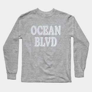 OCEAN BLVD (distressed) Long Sleeve T-Shirt